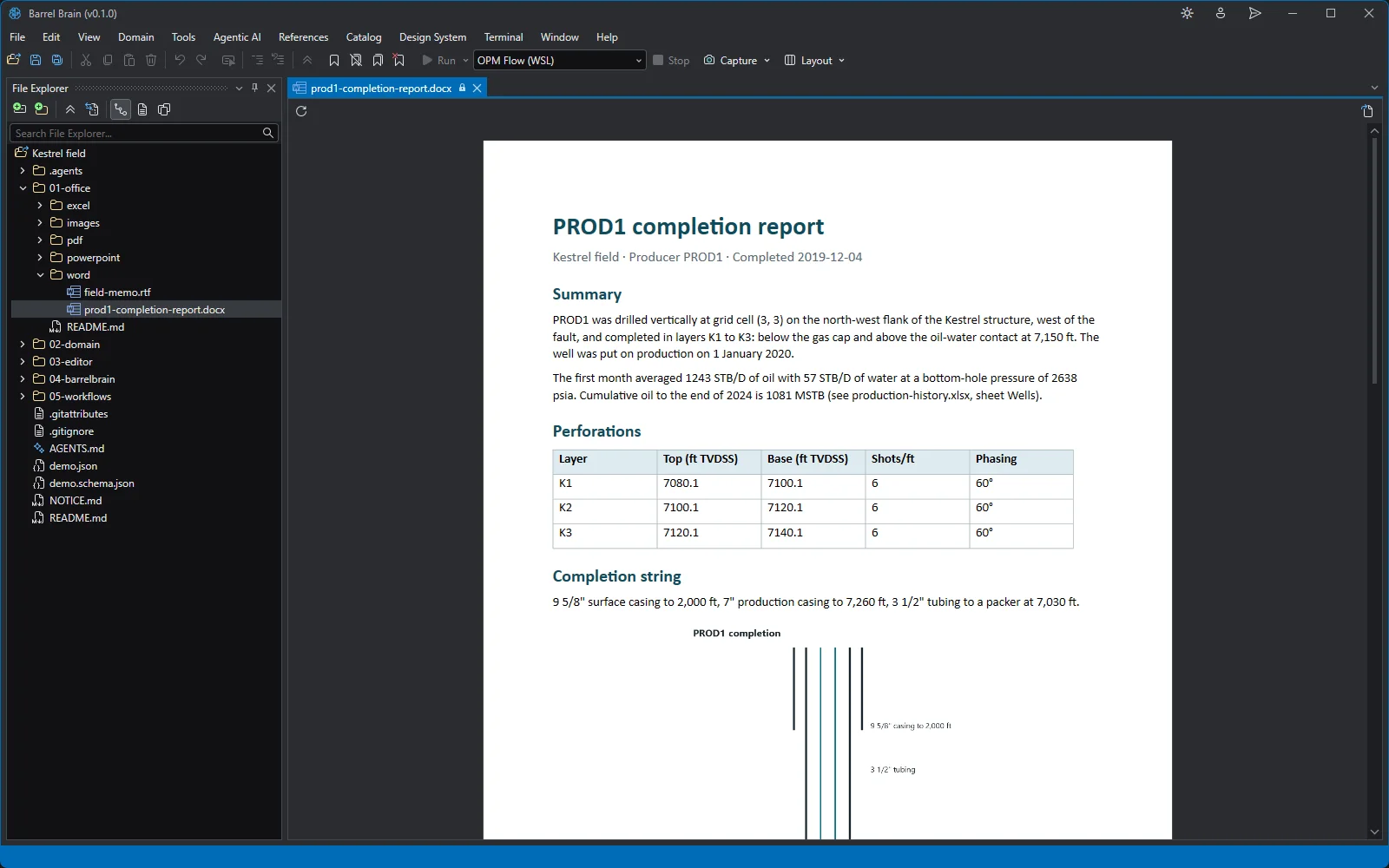 Word report