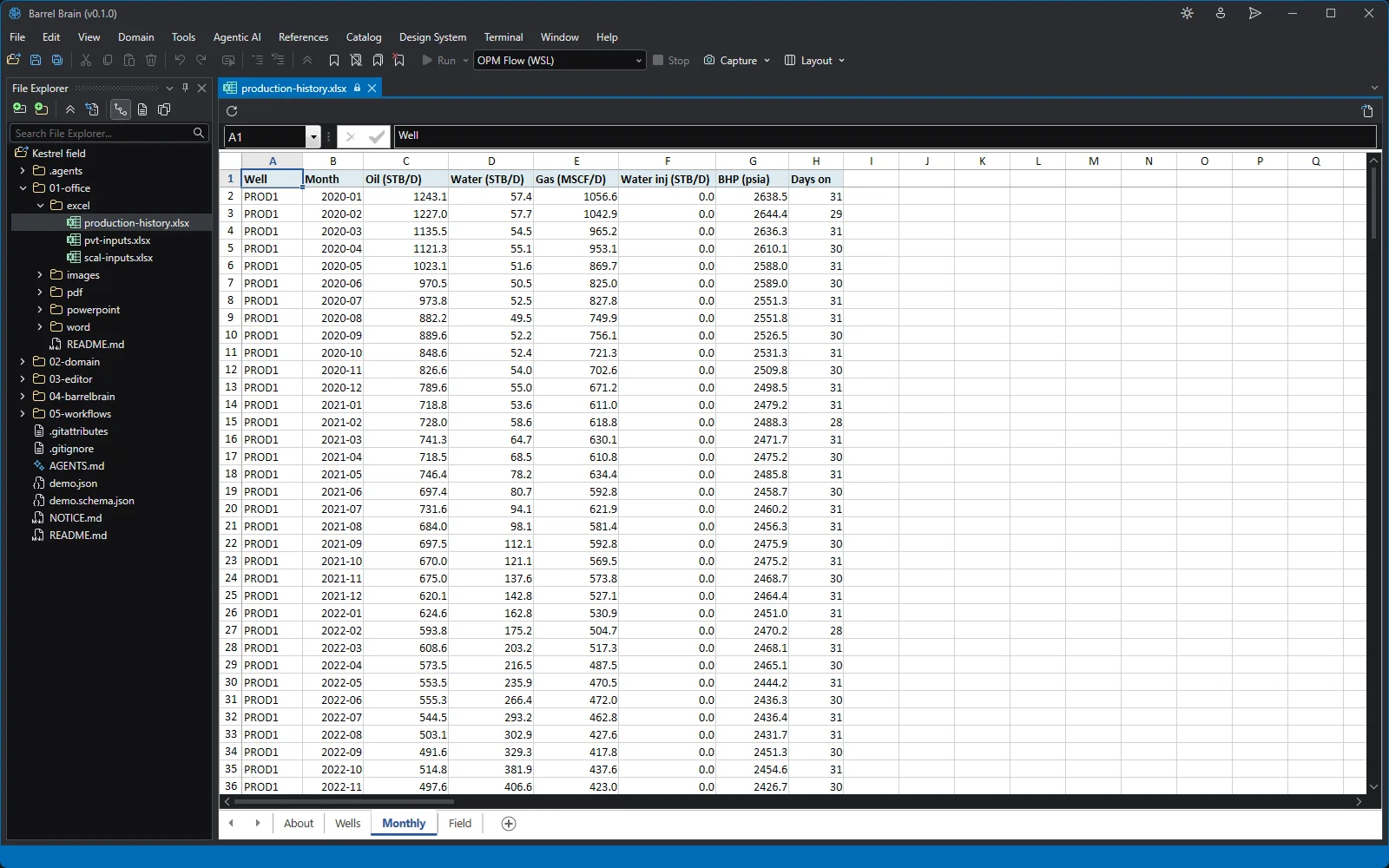 Excel workbook